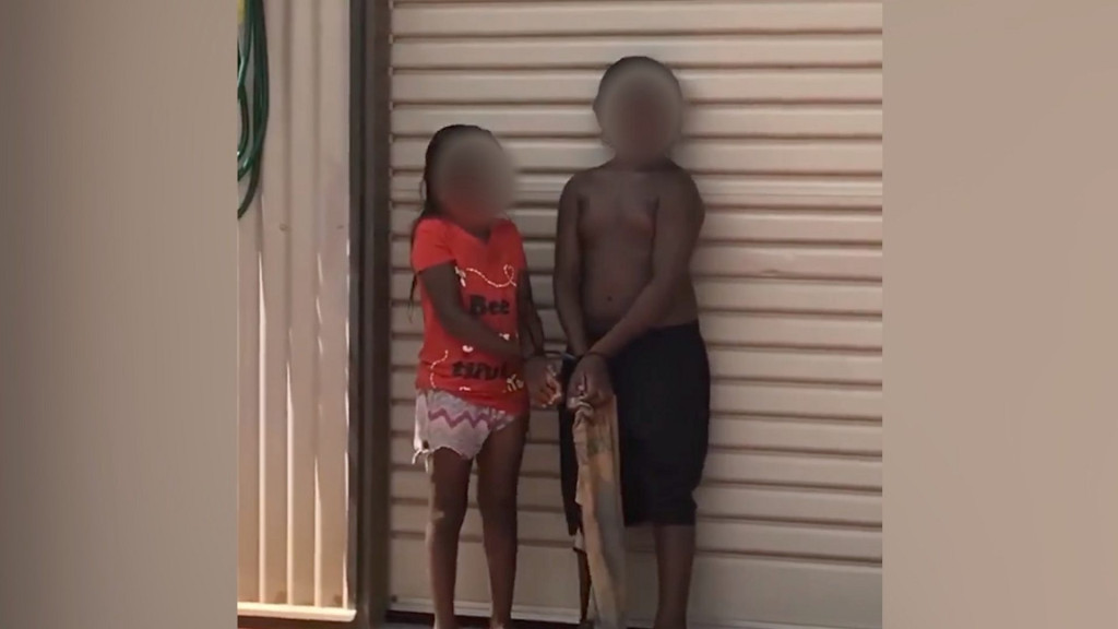 Watch: Children seen bound by cable ties in Australia