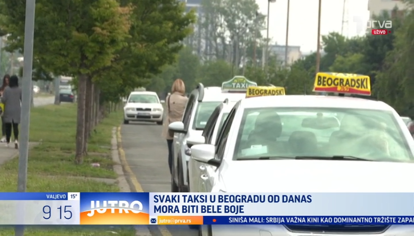 Sva taksi vozila u Beogradu od danas moraju biti bele boje