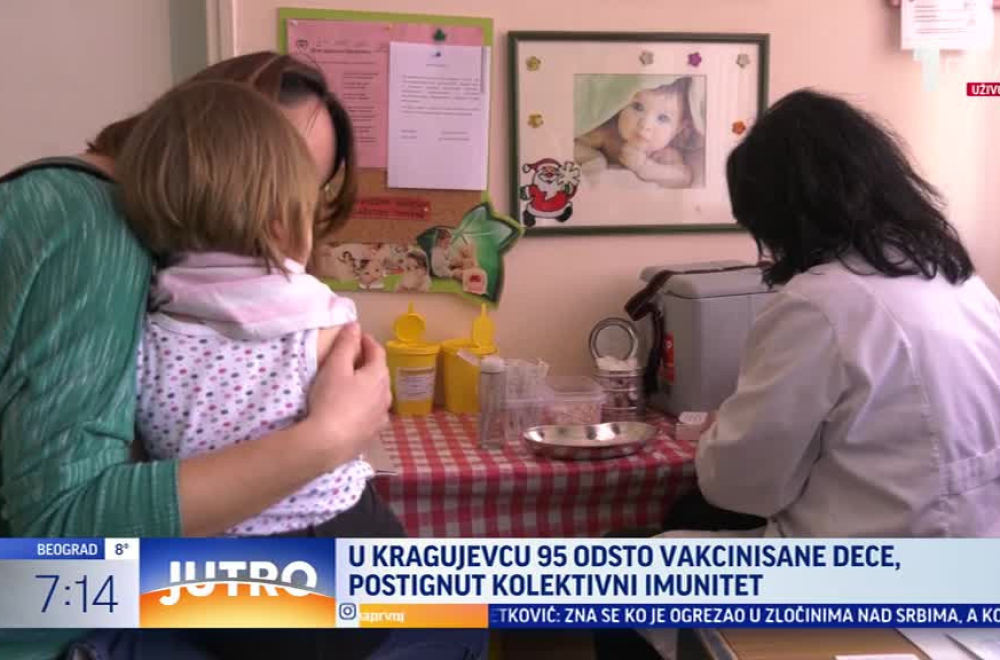 Postignut kolektivni imunitet: 95 odsto dece vakcinisano u Kragujevcu VIDEO