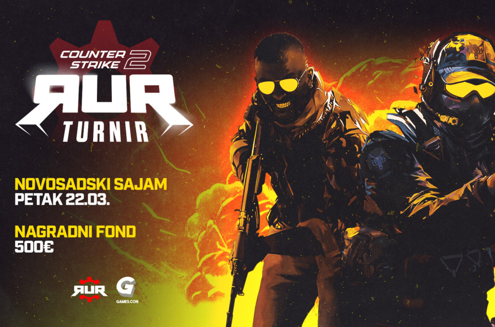 RUR najavio Counter-Strike 2 turnir na NS Gaming Week festivalu – nagradni fond 500€!