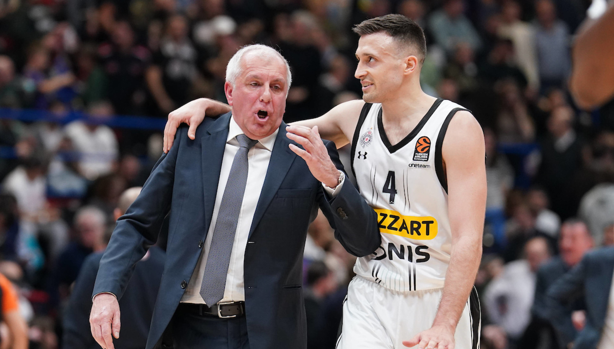 Partizan u "Areni" za kraj regularnog dela (TV B92)