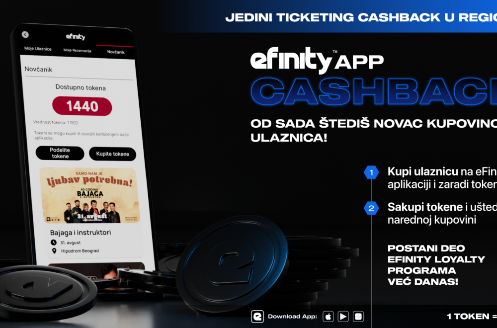 Velika vest za ljubitelje muzičkih događaja i festivala: Efinity lansirao cashback uslugu