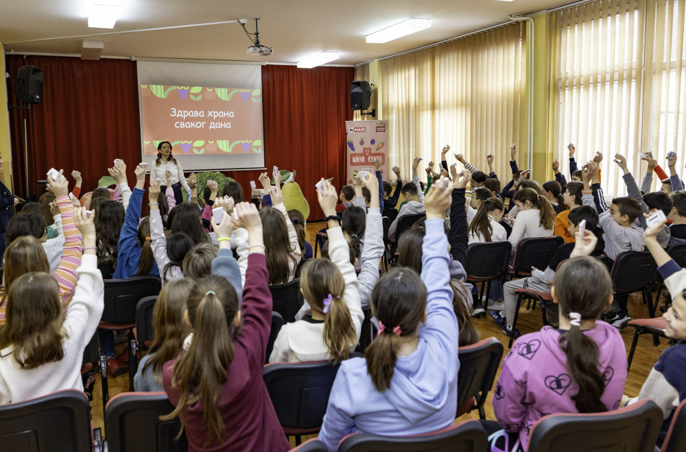 MAXI edukativni karavan "Zdrava hrana svakog dana“ obišao 100 škola u Srbiji