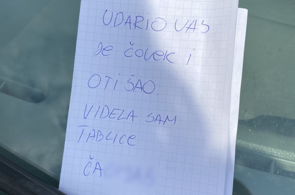 Udario parkiran auto i pobegao, a onda se ovo dogodilo FOTO