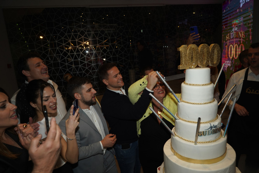 Sve zvezde na jednom mestu: Gala žurka povodom 1000. epizode Igre subine, Dado Topić uveličao slavlje VIDEO