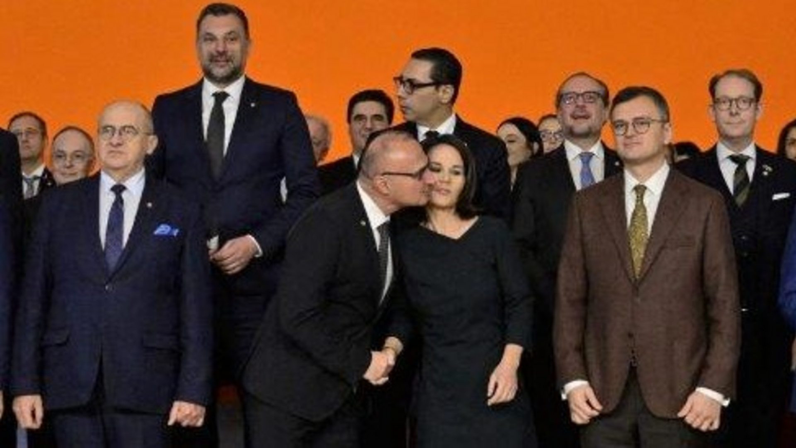 Awkward EU summit kiss causes controversy