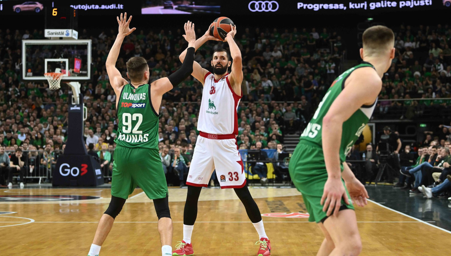 Žalgiris pomogao Partizanu pobedom nad Olimpijom, 19 poena Mirotića