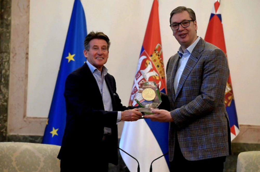 Vučić hosted the presidents of the World and European Athletics Federations