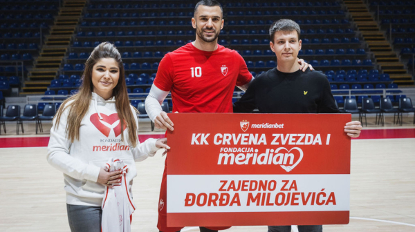 Zajedno za Đorđa Milojevića: Meridian fondacija i Crvena zvezda uručili vrednu donaciju VIDEO