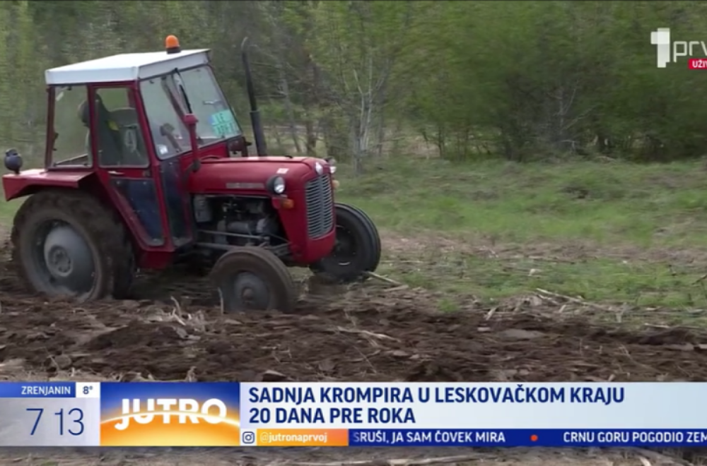 Leskovački poljoprivrednici ne znaju za odmor: Sadnja krompira počela 20 dana ranije VIDEO