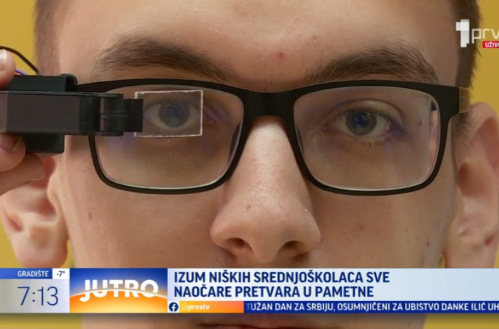 Niški srednjoškolci napravili izum koji svake naočare pretvara u pametne VIDEO