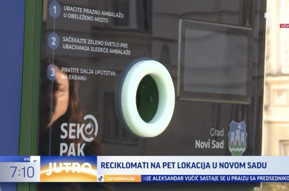 Reciklomati na pet lokacija u Novom Sadu: Reciklažom do vrednih nagrada  VIDEO