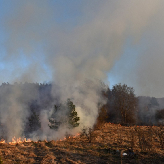 The landfill near Užice is still on fire: Firefighters on the ground
