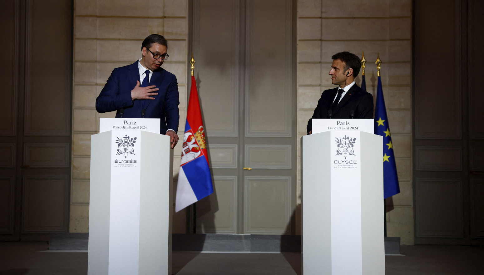 The second day of the visit to France; Vučić met with the Minister of Defense of France