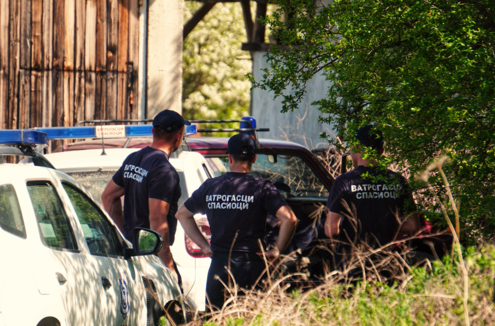 The police and firefighters rushed to the house of the suspect in the murder of Danka Ilić