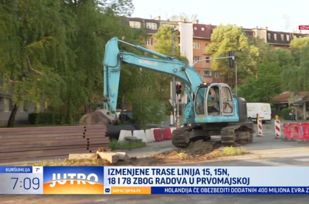 Četiri autobuske linije menjaju trasu: Radovi u Prvomajskoj VIDEO