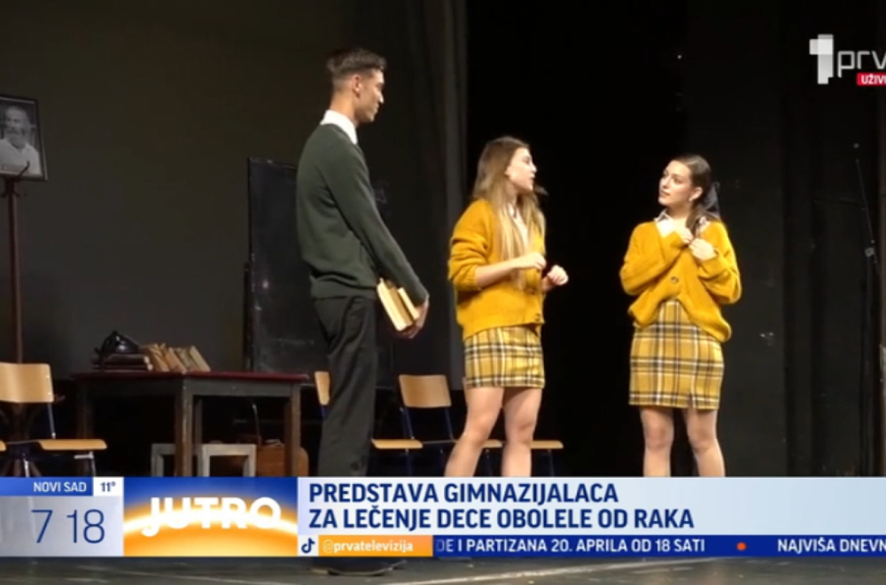 Predstava gimnazijalaca za lečenje dece obolele od raka VIDEO