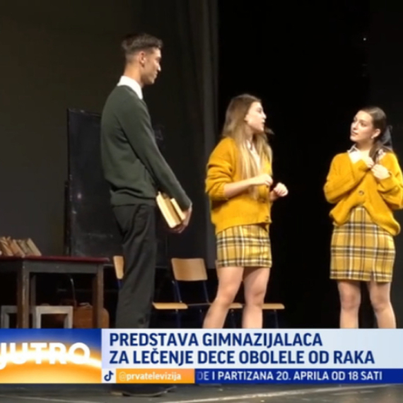 Predstava gimnazijalaca za lečenje dece obolele od raka VIDEO