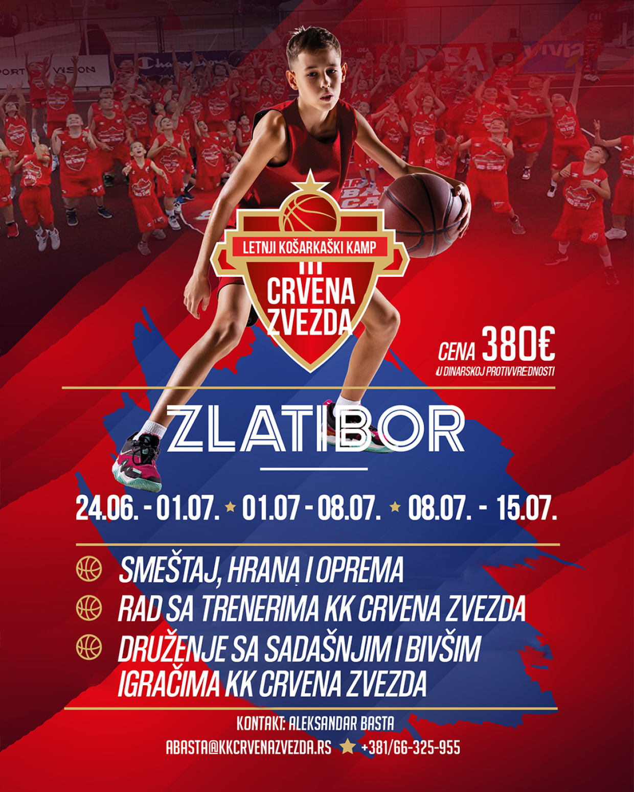 KK Crvena zvezda organizuje letnji kamp na Zlatiboru