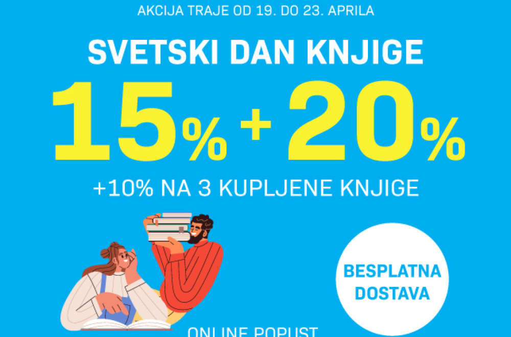 U susret Svetskom danu knjige erupcija online popusta u Vulkanu – 15% + 20% + 10% na sva izdanja