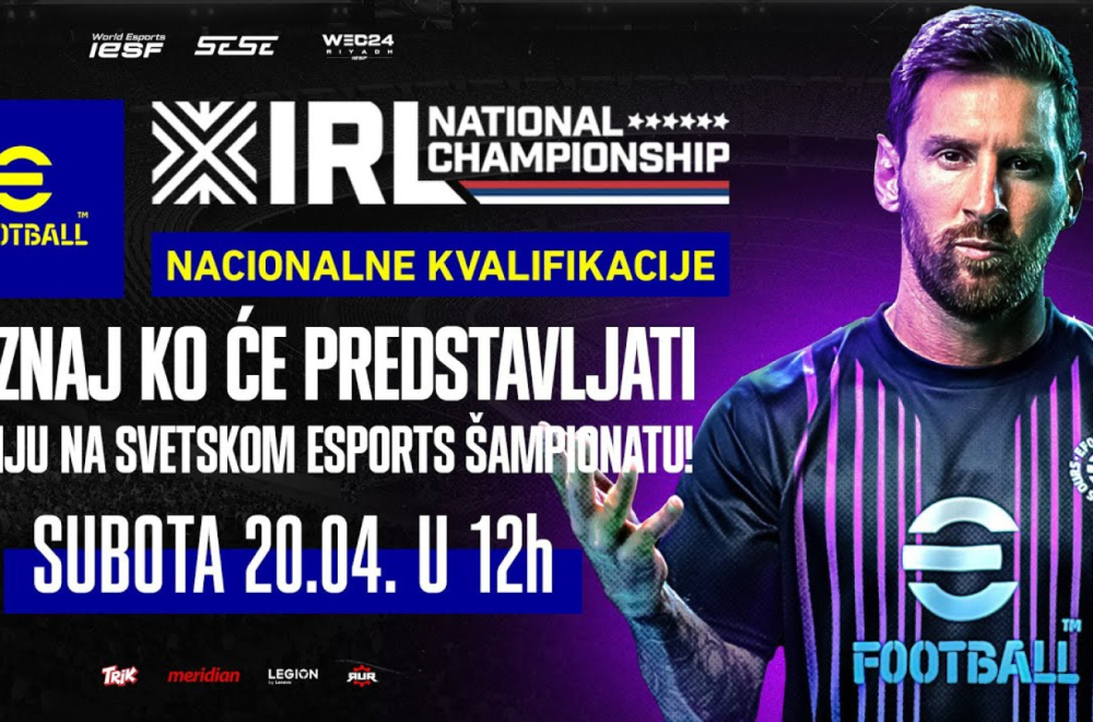 LAN završnica nacionalnih eFootball kvalifikacija: Pratite prenos 20.04. od 12:00!