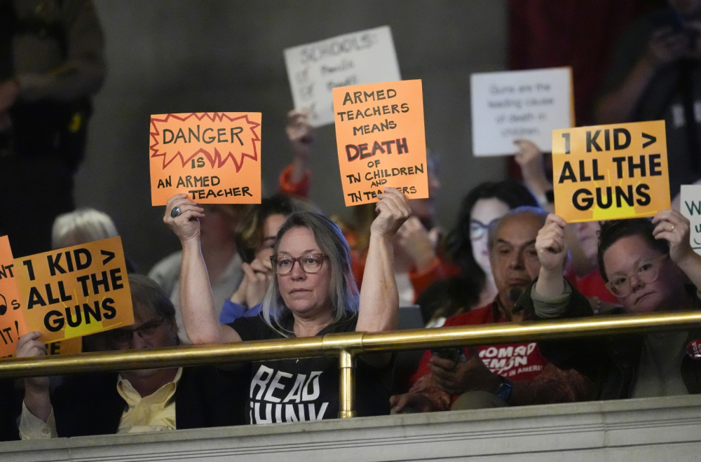 Teachers allowed to carry guns to school; "It's a terrible day"