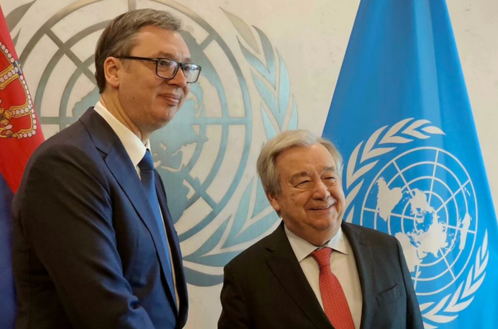 Vučić se sastao sa Guterešom: "Ponovio sam da Srbija osuđuje svaki zločin" FOTO