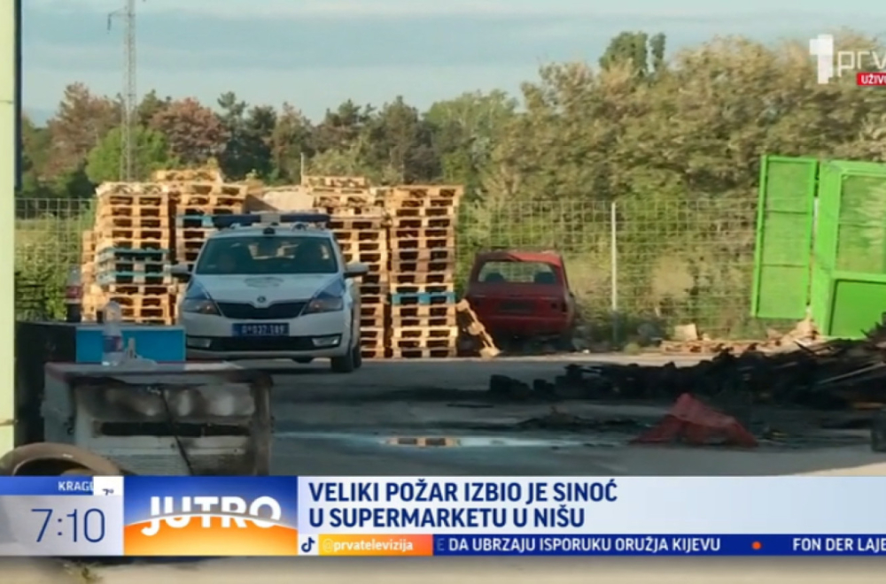 Veliki požar u Nišu: Povređena jedna osoba VIDEO
