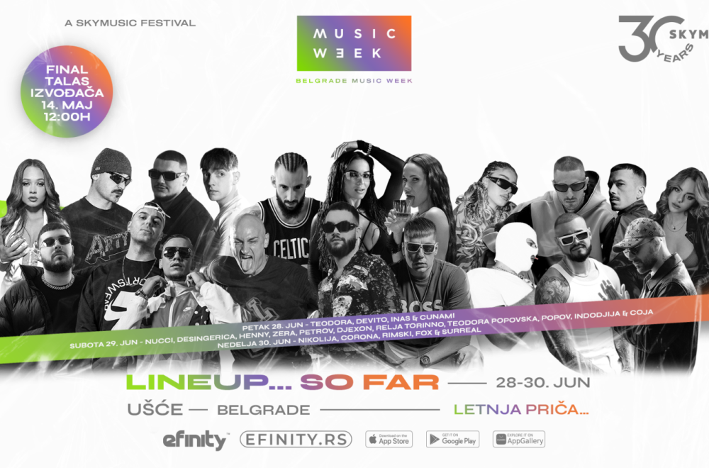 Belgrade Music Week objavio drugi talas izvođača