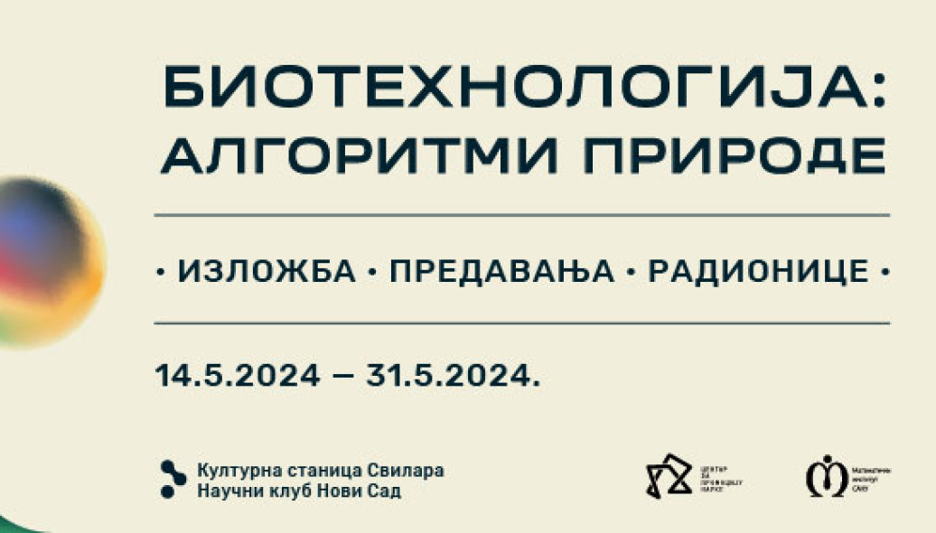 Maj mesec matematike (M3) prvi put u Novom Sadu "Biotehnologija: Algoritmi prirode"