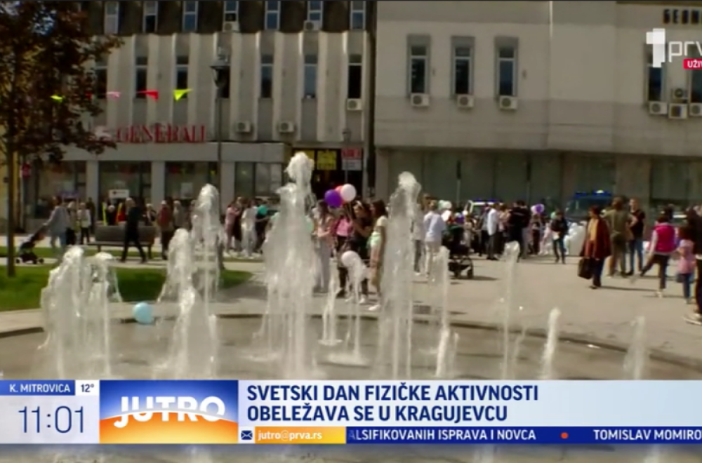 Prepun trg mladih: Ovako su Kragujevčani proslavili Svetski dan fizičke aktivnosti VIDEO