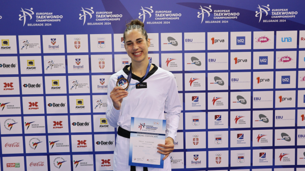 Perišić osvojila bronzanu medalju na Evropskom prvenstvu u tekvondu