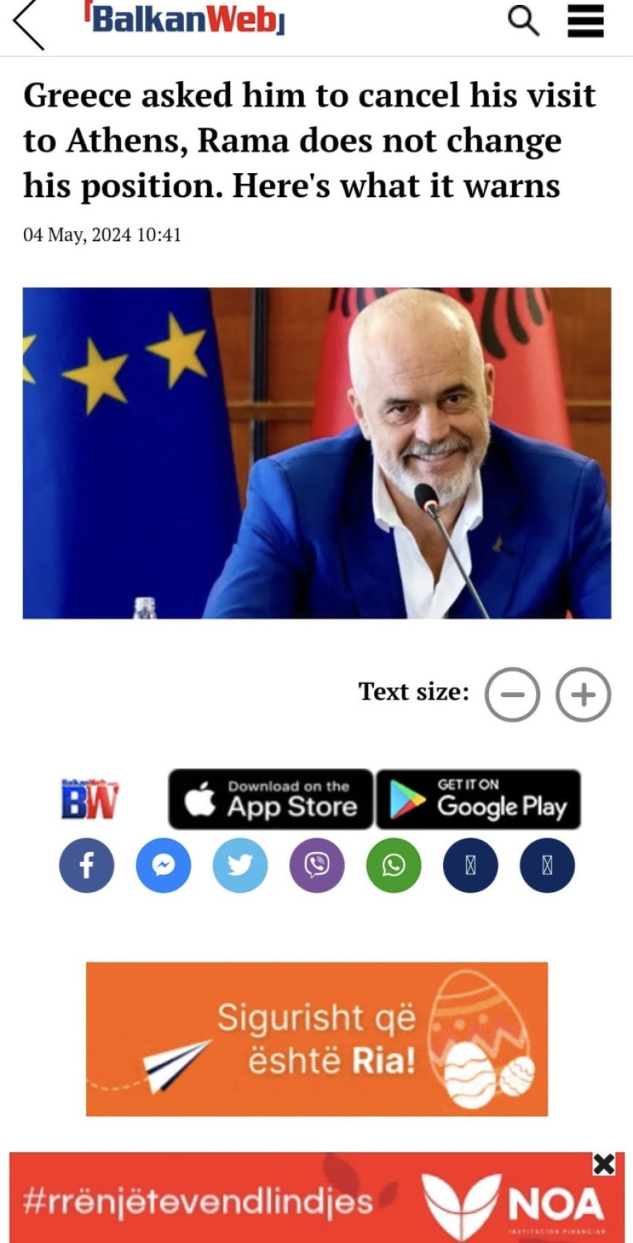 Skandal u Atini: Edi Rama došao u privatnu posetu, pa organizovao miting bez saglasnosti grčkih vlasti VIDEO