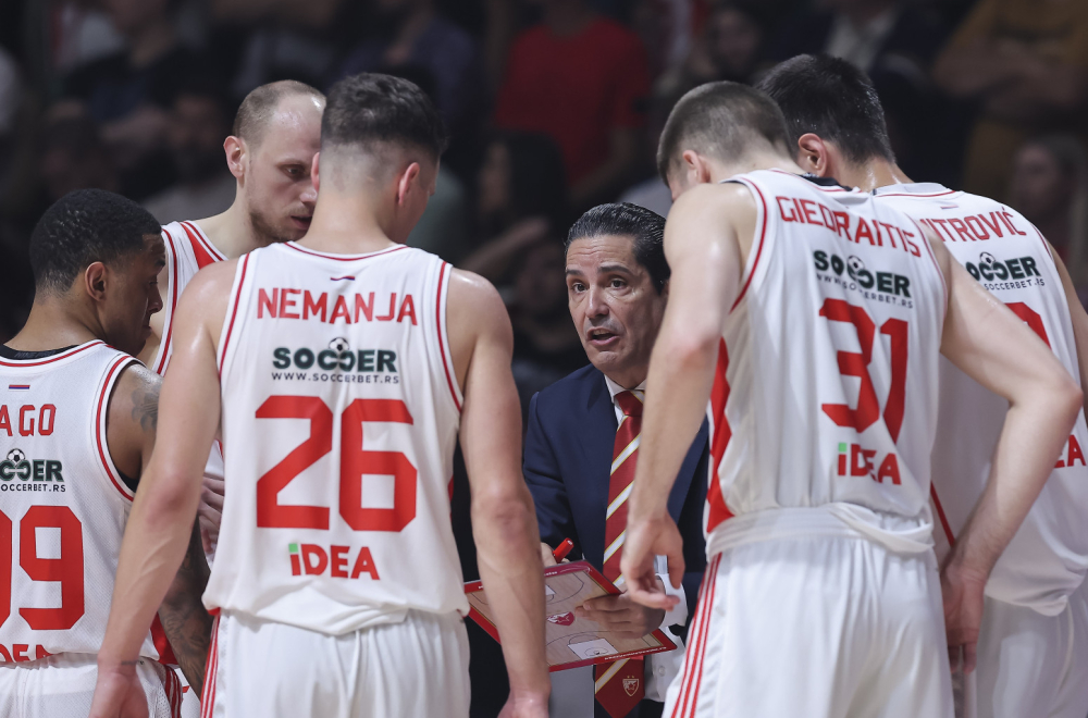Košarkaši Zvezde došli na treći meč u Arenu VIDEO