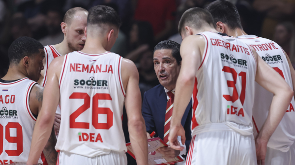 Košarkaši Zvezde došli na treći meč u Arenu VIDEO