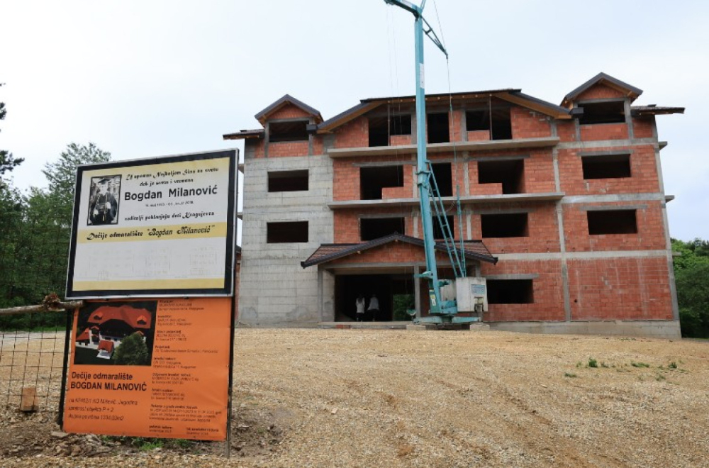U toku završna faza izgradnje Dečjeg odmarališta "Bogdan Milanović" na Bešnjaji