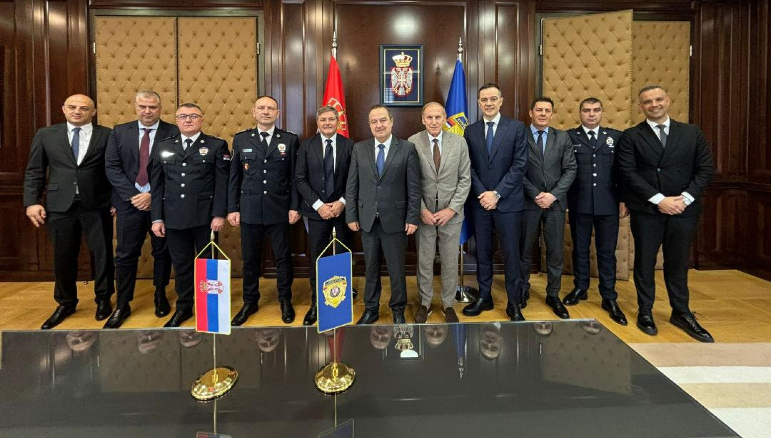 Džajić i Piksi na prijemu kod ministra Dačića