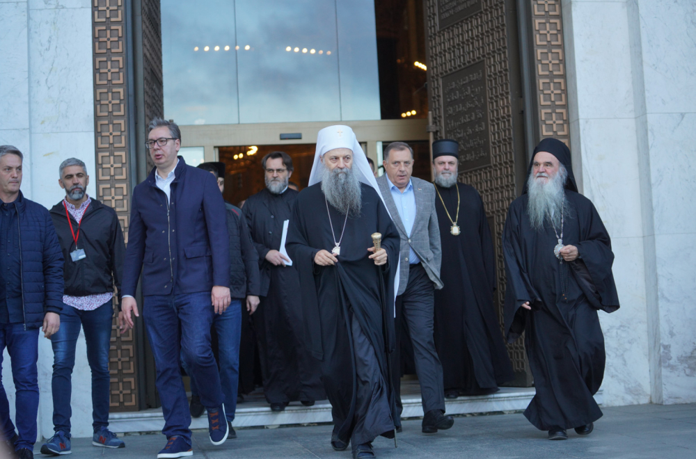 Patrijarh Porfirije Vučića ispratio snažnom porukom: "Da svedočite istinu, budete mirni i odlučni"