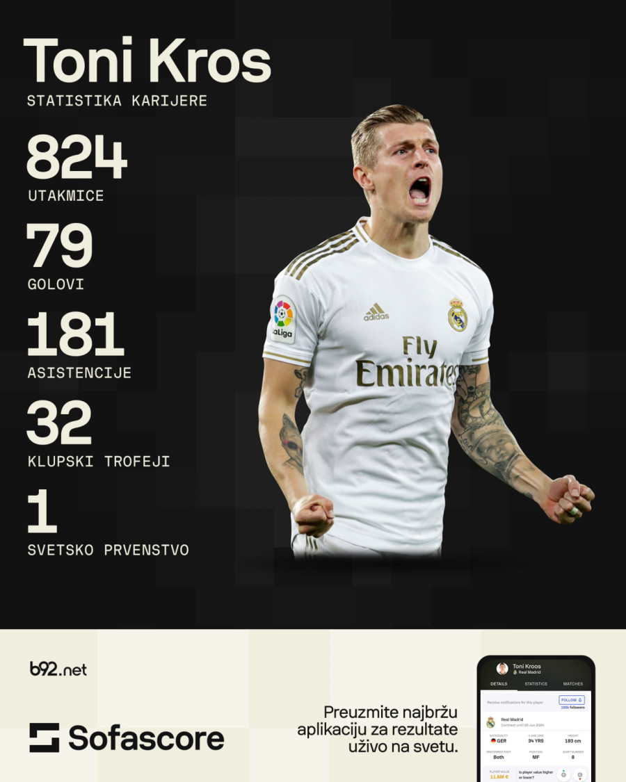 Toni Kros ide u penziju!