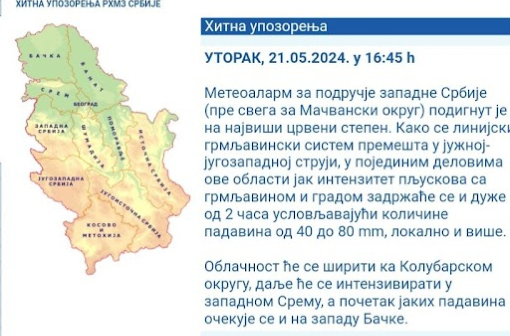 Srbija u crvenom: Poginula jedna osoba; Reke na ulicama, ljudi ostali bez struje FOTO/VIDEO