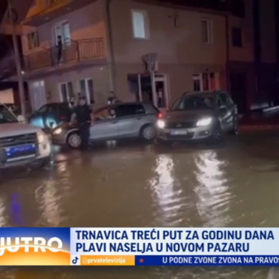 Trnavica treći put plavi naselja u Novom Pazaru VIDEO
