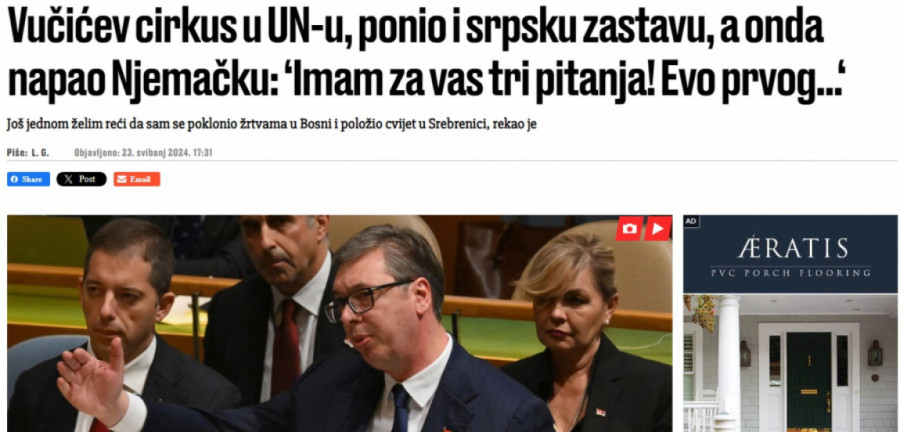 Likuju u BiH; Pušteni sramotni naslovi: Istorijski dan; Hrvati udarili na Vučića, Albanci prete Srbiji FOTO
