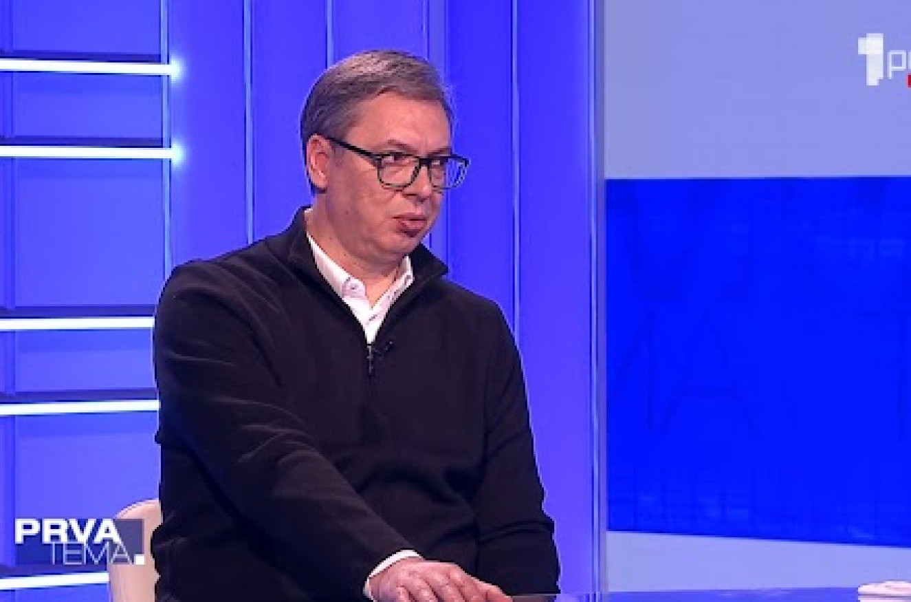 Emisija Prva tema – večeras tačno u 21 čas na TV Prva; Gost: Aleksandar Vučić VIDEO