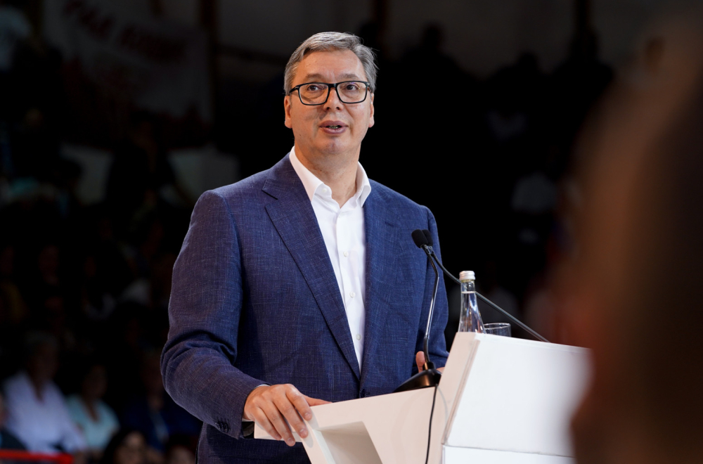 Održan skup izborne liste "Aleksandar Vučić - Čačak sutra"; Vučić: Naš je posao da brinemo o ljudima FOTO