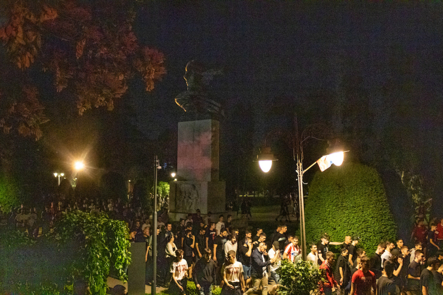 Delije priredile feštu na Kalemegdanu, stigli su igrači FOTO