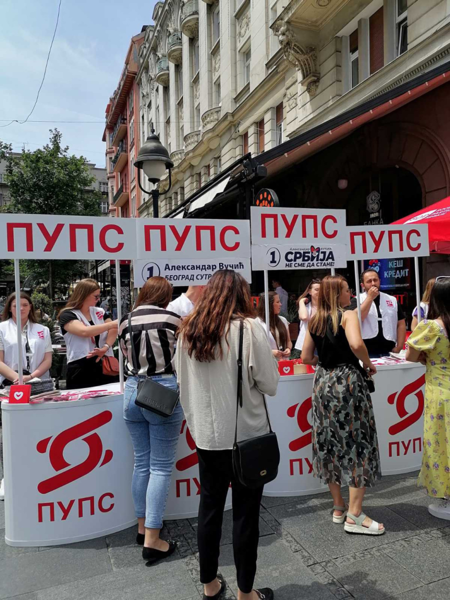 PUPS u centru Beograda sa građanima: Verujemo u pobedu 2. juna