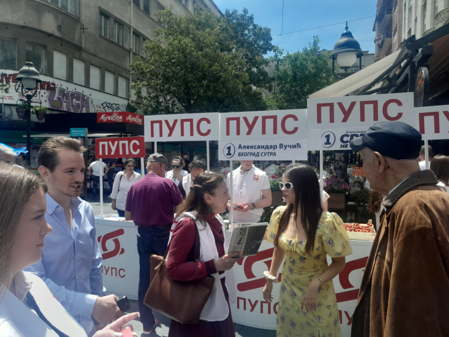 PUPS u centru Beograda sa građanima: Verujemo u pobedu 2. juna