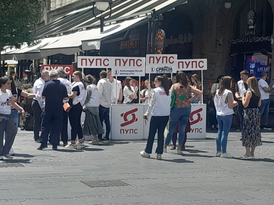 PUPS u centru Beograda sa građanima: Verujemo u pobedu 2. juna