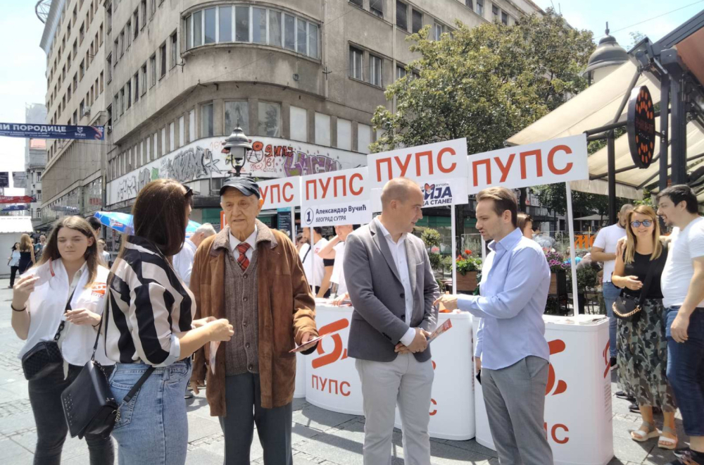 PUPS u centru Beograda sa građanima: Verujemo u pobedu 2. juna