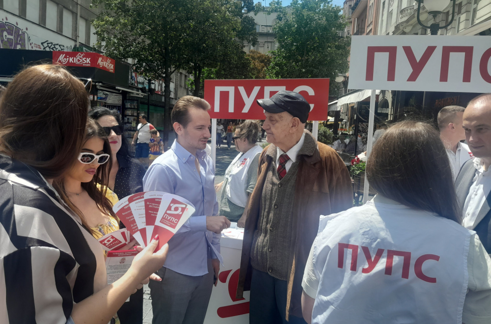 PUPS u centru Beograda sa građanima: Verujemo u pobedu 2. juna